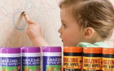Non-Toxic cleaning wipes for schools, preschools and offices