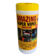 Amazing Superwipes - Industrial strength, large wipes to remove graffiti, tar, stubborn grease and grime and more