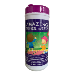 Amazing Superwipes - convenient, safe and environmentally friendly wipes to clean whiteboards and remove pen and crayon marks
